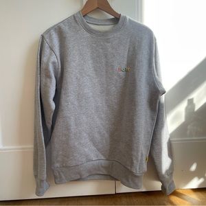 GOLF WANG gray crewneck sweater